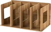 CD DVD and Book Storage Rack by FOKOM Nature - 30.5 x 15 x 17cm in Dimensions brown