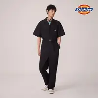 在飛比找momo購物網優惠-【Dickies】男款黑色33999抗皺材質經典短袖連身工作