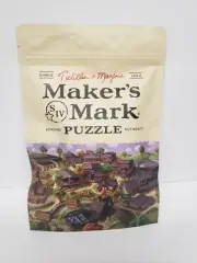 Makers Mark Whiskey Genuine Authentic Collectible Puzzle