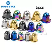 5pcs Titanium Nut M6 M8 M10 Dome Cap Hex Head Nuts for Motorcycle Exhaust Pipe