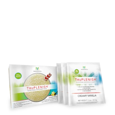 Mannatech TruPLENISH Single Serve Pouches Creamy Vanilla Weight 14 Servings NEW