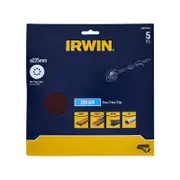 IRWIN 225mm 180 Grit 8 Holes Quick Fit Drywall Discs - 5 Pack