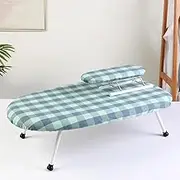 Small Ironing Table for Home Use, Foldable Checkered Ironing Board, Desktop Mini Ironing Table, Space-Saving Ironing Board, Can Be Used As an Ironing Board for A Small Table
