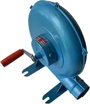 Hand Crank Blacksmith Forge Blower, Barbecue Fan Coal Lighter Grill Barbecue Lighter Fan Blue,