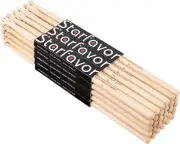 Starfavor 15 Pairs Drum Sticks 7A Classic America Maple Wood Tear Drop Tip Drums