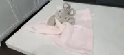 Hoolaroo PINK Bunny Rabbit, MOUSE? Security Blanket Plush LoveY Toy