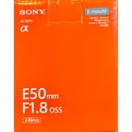 SONY E 50MM F1.8 OSS 彩盒（水貨）