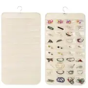 Double Sided Wall Hanging Jewelry Organizer for Earrings Necklaces Rings