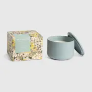 Waxflower Scented Candle 420g Lemon Myrtle & Eucalypt Soy Wax Pastel Pines WFCAN420LEM