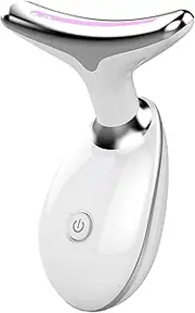 Facial and Neck Massager, Multi-Mode Adjustable, Massager for Double Chin and Face, Facial Shaping Tool, Can Be Used with Lotion to Improve Skin Condition (White)