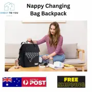 Baby Diaper Backpack stroller strap Lekebaby Nappy Changing Mat Bag 23L Mom/Dad