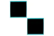 2PK Quartet Basics Chalkboard 350x350mm Memo Notes Learning Board Blue