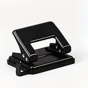 Medium 2 Hole Punch Heavy Duty-20 Sheet Capacity Hole Puncher for Binder-Black Two Hole Puncher for File Folder-Universal Metal Paper Hole Punch-Suitable for Office, School