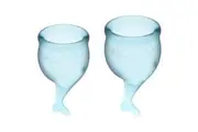 Feel Secure Menstrual Cup Light Blue 2pcs