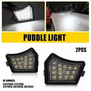 2X Under Mirror Puddle Light for Volvo C30 C70 S60 S80 V50 V70 Jaguar XE/XF XJ E (for: Jaguar)