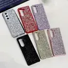 For Samsung Galaxy Z Fold 6 5 4 3 Bling Glitter Diamond Case Hybird TPU Cover