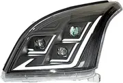 Head Lamp Compatible for Prado 2003-2009 Headlights Assembly Modified Dynamic Flowing LED Running Turning Head Light Car Accessories