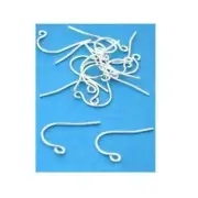 16 Sterling Silver Shepherd Hook Earrings 19 x 12mm