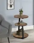 Table Side Round End Coffee Furniture Sofa Living Room Moder Accent Metal Small