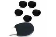5pcs Universal Pop Filter Windscreen Microphone Sponge Foam Cover Black 7x6cm