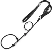 Dog Leash Slip Dog Leash Adjustable Slip Lead One-Piece Adjustable Dog Training Leash No Pull Training Lead Leashes and Collar P-Leash Pet Leash for Medium and Large Dog Black