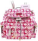 GUESS AVIEL LOGO BACKPACK BAG HANDBAG Pink White AUTHENTIC • BRAND NEW WITH TAGS
