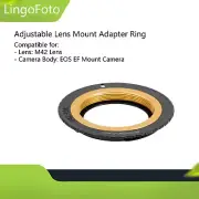Adjustable Lens Mount Adapter M42-EOS M42 Lens Adapter to EOS EF Mount Camera
