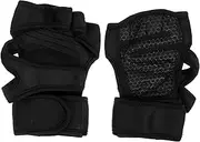 Beaupretty 1Pair Sports Gloves Multipurpose Training Protective Gloves with Non Slip Palm Comfortable Half Finger Design for Weightlifting Cycling Fitness and More