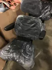 Seat for Tractor / Bobcat / Forklift etc - with Armrests, Headrest & Slide Rail