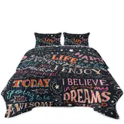 Positive Inspiring Quotes Coverlet