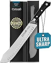 Cutluxe Butcher Knife - 10″ Bullnose Knife – Forged High Carbon German Steel – Full Tang & Razor Sharp – Ergonomic Handle Design – Artisan Series
