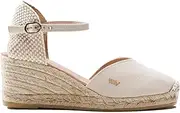 [VISCATA Barcelona] Viscata Reus Canvas Women's Espadrilles 2 ½” Wedge heel, Spain Handmade. Sandals for women made with breathable fabric canvas upper and 100% natural jute midsole. Comfortable shoes for every occasion