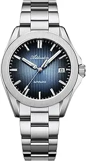 [TACTICAL FROG] AD2080 NH35A 38MM Mechanical Men's Automatic Watch BGW9 Blue Luminous 20 Bar Waterproof Sapphire Blue Dial, Blue