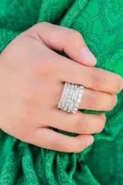 Paparazzi ~ EXCLUSIVE ELEGANCE ~ White Ring