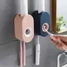 1pc Toothpaste Squeezer Automatic Dispenser Holder Stand Dustproof Bathroom