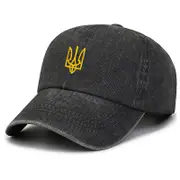 Redkid Ukraine Military Symbol Embroidery Cotton Washed Fashion Sports Baseball Cap Adjstable Hip Hop Dad Hat Visor Protection Snapback B11 adjusta...