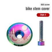 Enhance your Bike's Look with Lightweight Aluminium Oil Slick Headset Stem Cap