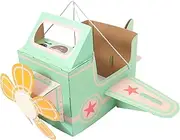 Cardboard Airplane Costume | Toy Cardboard Airplane | Wearable Outfit | Craft Plane | Assembly Activity for Kids | Colouring Model Aircraft for Parent Child Play Kindergarten Home
