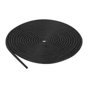 2mm x 3 Meters Foam Weather Stripping Door Seal for Instruments - Black