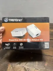 Trendnet Powerline 200 AV Nano Adapter Kit TPL-308E2K/A NEW Sealed