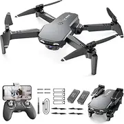 [NEHEME] NH525 Foldable Drone with 1080P HD Camera for Kids Adults Beginners - RC Quadcopter WiFi FPV Live Video, Gesture Selfie, Altitude Hold, One Key Start, 2 Batteries, Toys Gifts for Boys Girls
