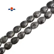 Larvikite Labradorite Flat Teardrop Beads Size 12x14mm 15.5'' per Strand