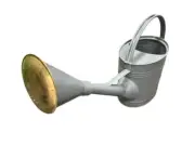 9 L Heavy Duty Painted Galvanized Watering Can Grey Color-Brand New