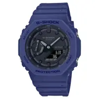 在飛比找momo購物網優惠-【CASIO 卡西歐】G-SHOCK 八角雙顯手錶(藍GA-