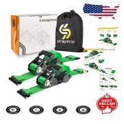 Tangle-Free E-Track Ratchet Tie-Down Straps - 2 in x 15 ft, 4500 lbs Strength