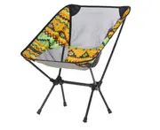 C174 Outdoor Yellow Folding Chair Ultra Light Aluminum Alloy Chair Fishing Camping Stool Folding Stool Seat Camping Gear Equipment
