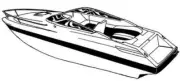 7.6oz STYLED TO FIT BOAT COVER LUND SIRIUS 19 1978-1980