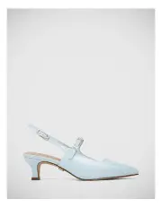 [Wittner] Harendra Crinkle Patent Leather Heel in Blue