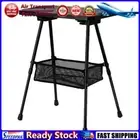 LF# Foldable Camping Table W/ Mesh Storage Bag for Hiking Backpacking (Black)