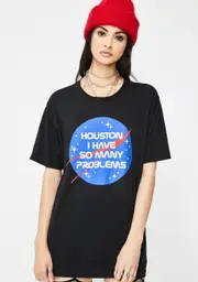 [Goodie Two Sleeves] Houston I Have Problems Graphic Tee